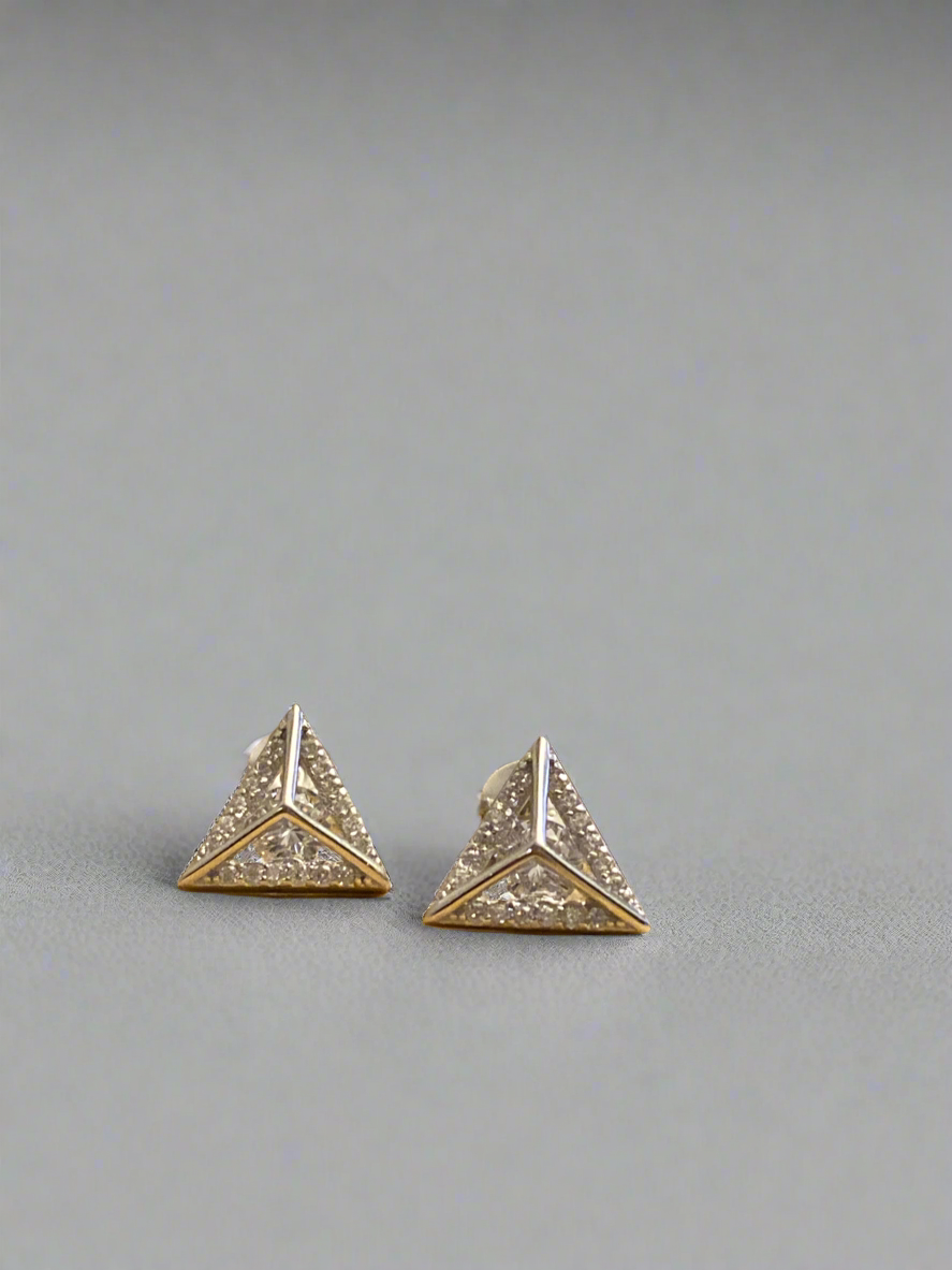 Trinity Spark Stud Earring