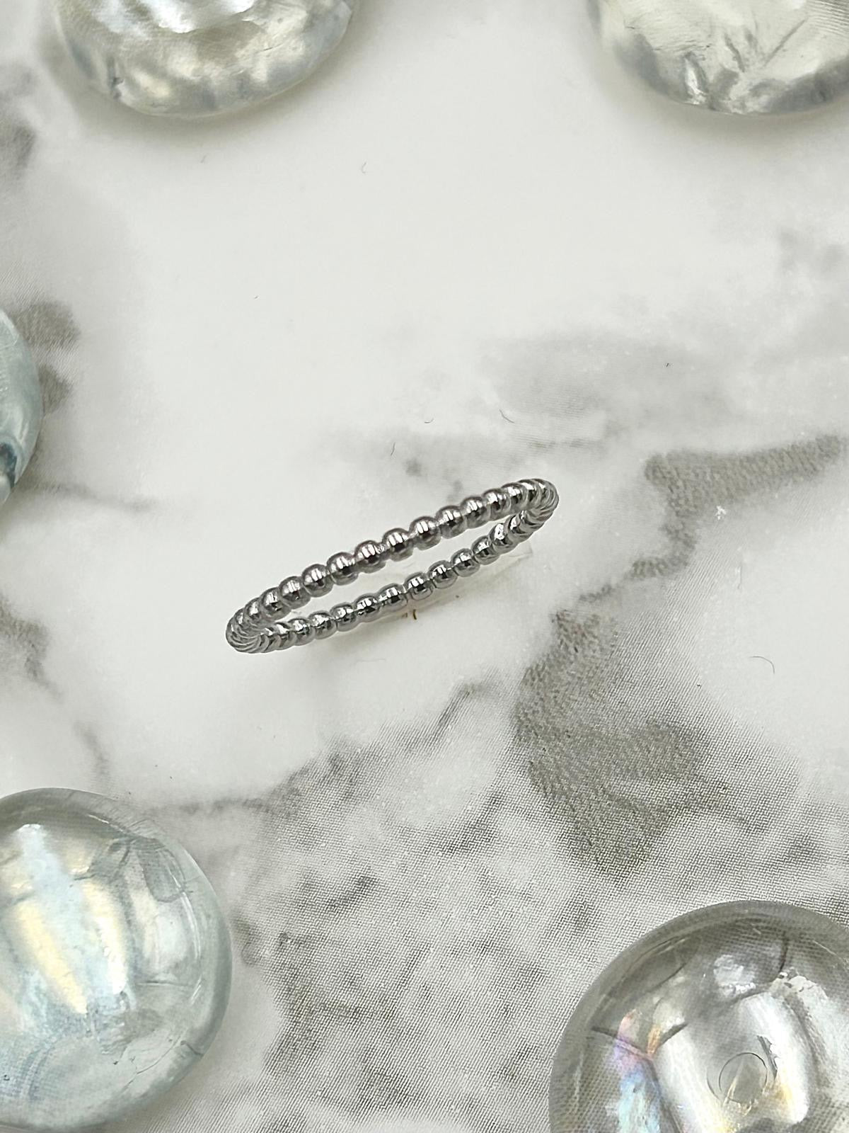 Silver Beaded Band