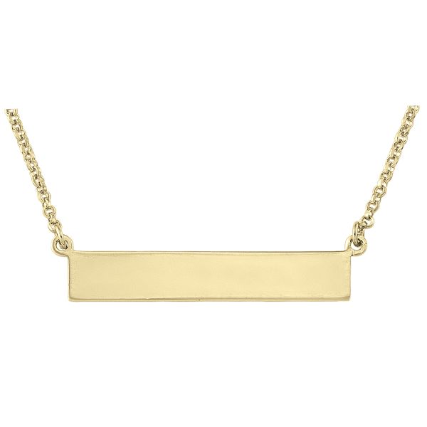 Sterling Silver Bar Necklace