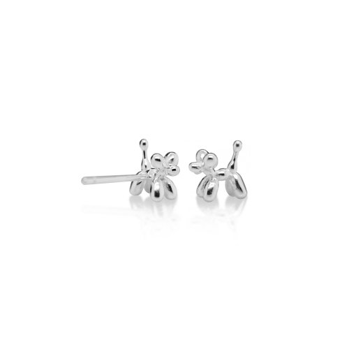 Sterling Silver Balloon Dog Studs