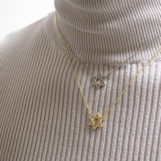 Sterling Silver Star of David Necklace
