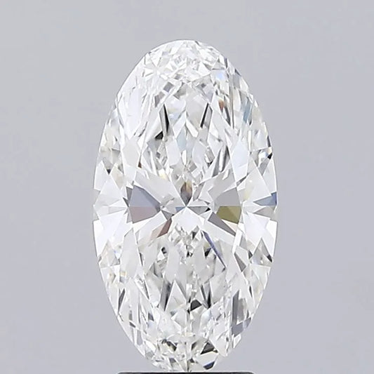 3.00ct Oval Lab Grown Diamond (Colour F, Clarity VVS1, IGI Certified)