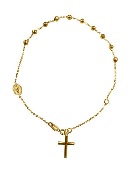 14kt Gold Rosary Bracelet