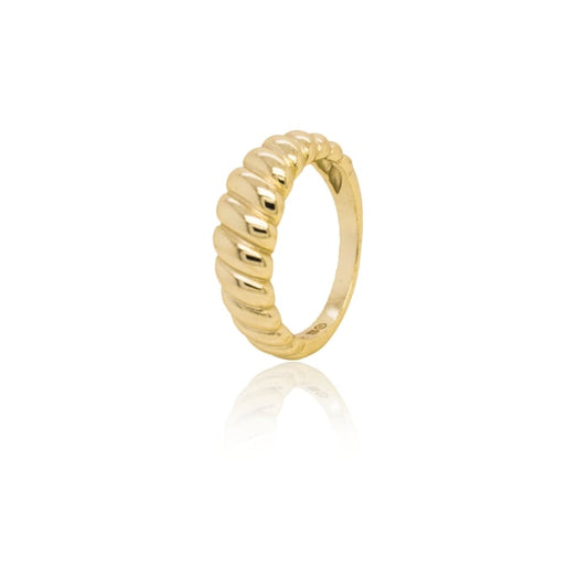 Thin Croissant Ring – Gold Vermeil over Sterling Silver