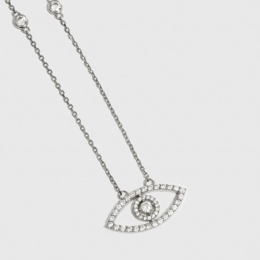 Evil Eye Pavé Necklace