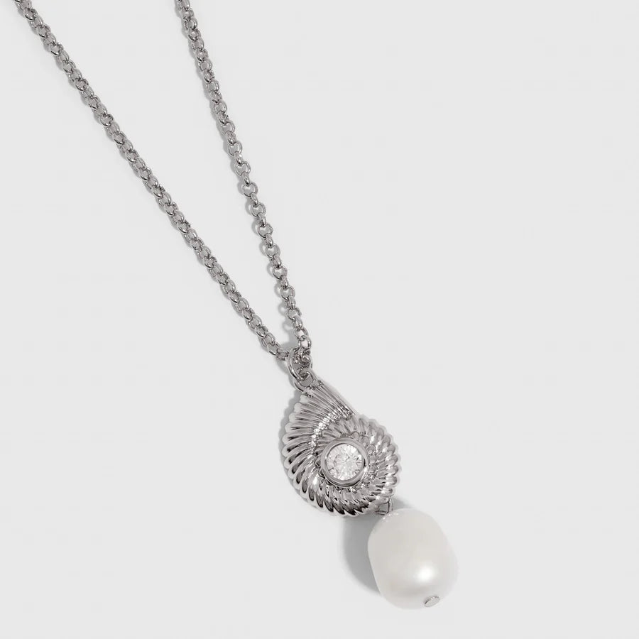 Seashells & Freshwater Pearl pendant necklace