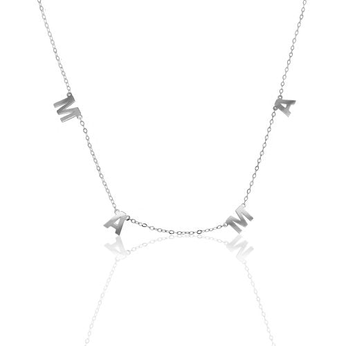 10kt Solid Gold Mama Necklace