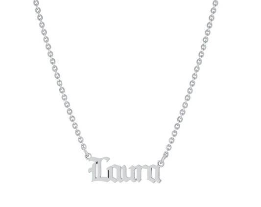 Personalized Gothic Nameplate