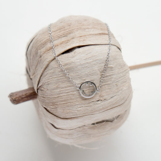 Sterling Silver Smiley Face Bracelet