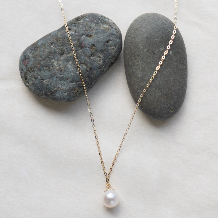 10K Yellow Gold Freshwater Pearl Necklace