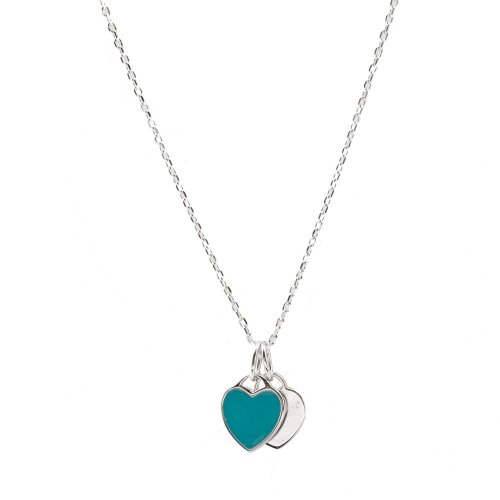 Sterling Silver Double Heart Necklace